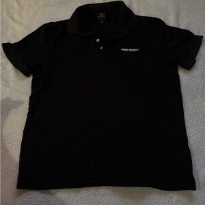 Armani Exchange Classic Black Polo